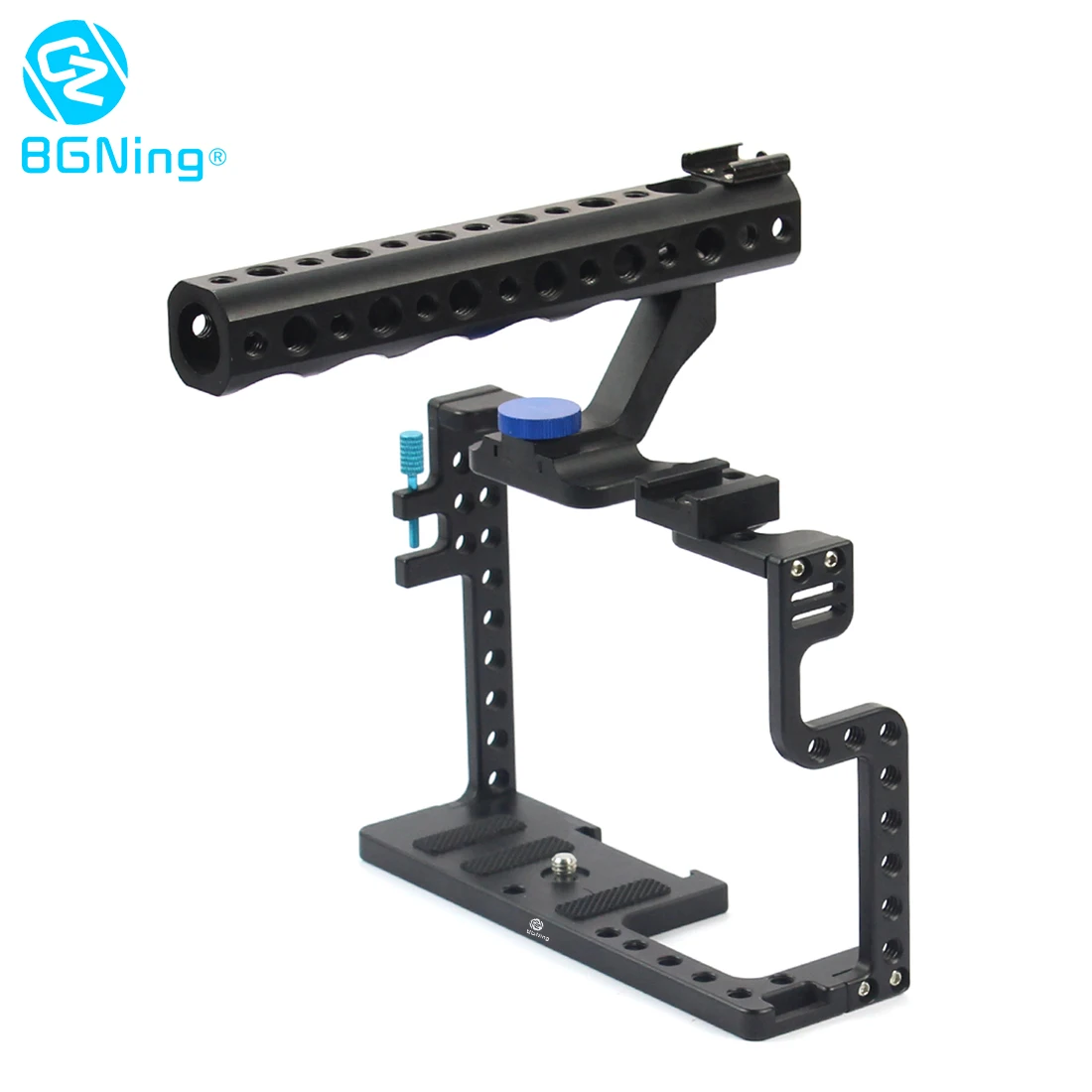 

BGNing Aluminum Alloy Camera Cage Video Stabilizer With Top Handle Grip Cold Shoe for Lumix GH5 Photography Camera Cage Kit