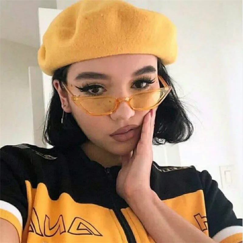 KarenHeather 2019 Новый кошачий глаз солнцезащитные очки для женщин винтажные маленькие