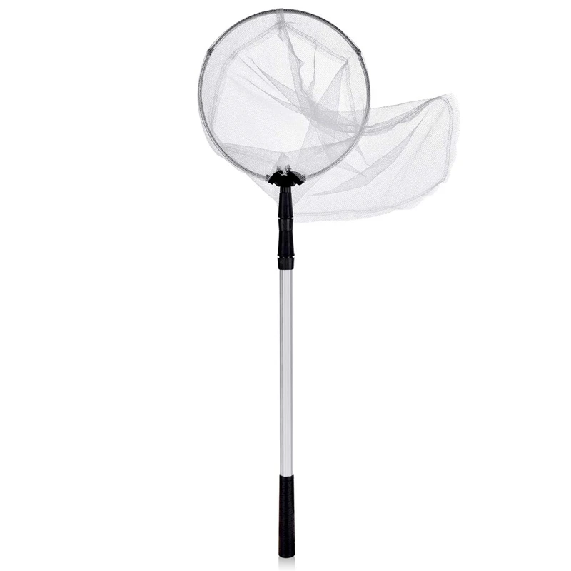 

Bug Net Butterfly Catching Net Fish Nylon Net with Telescopic Handle for Adults & Kids,Extendible From 37 Inch To 68 Inch.