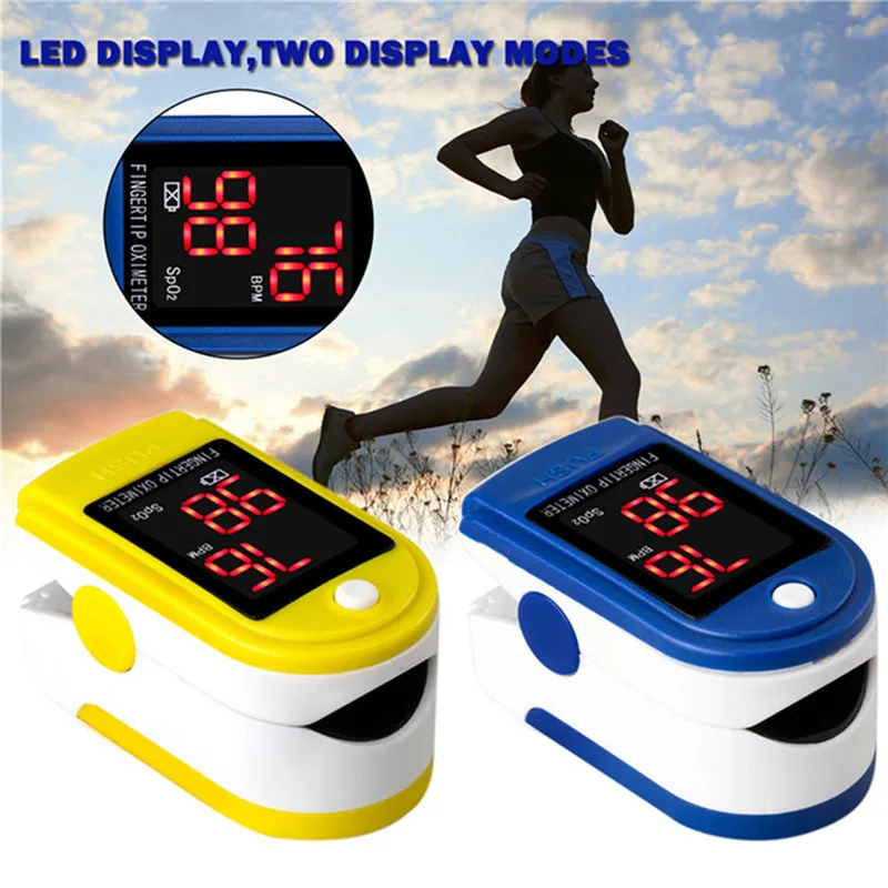 

Pulse Oximeter Fingertip Blood Oxygen SpO2 Monitor Health Care Sports Exercise Monitoring with Digital LED Display