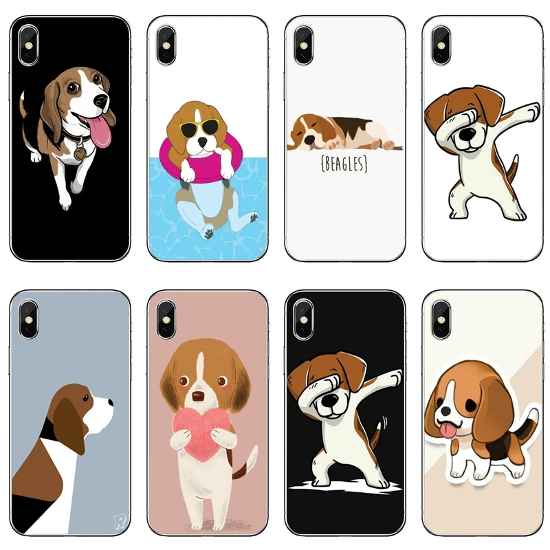 lovely Beagle Dog Accessories Phone Case For iPhone 12 Mini 11 Pro Max XS Max XR X 8 7 Plus 6 6S Plus 5 5S SE 2020 iphone 8 plus wallet case