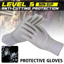 1 пара, анти-Резные Перчатки, устойчивые к порезу, кухонные, садовые, резные, кислотные, щелочные, противопожарные, жаростойкие, рабочие, мясники, защитные перчатки