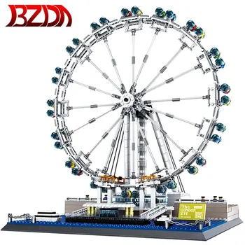 

BZDA World Famous Buildings The London Eye Ferris Wheel Building Blocks Construction Toys Millennium Wheel For Toy Birthday Gift