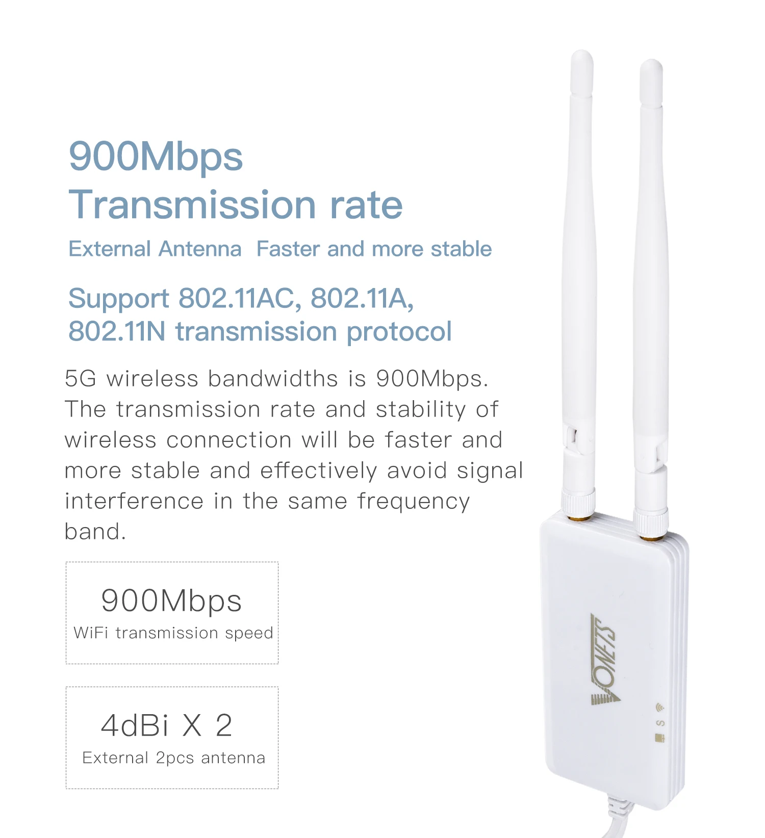 Vonets VAP11S-5G 900mbps wifi ponte roteador portátil