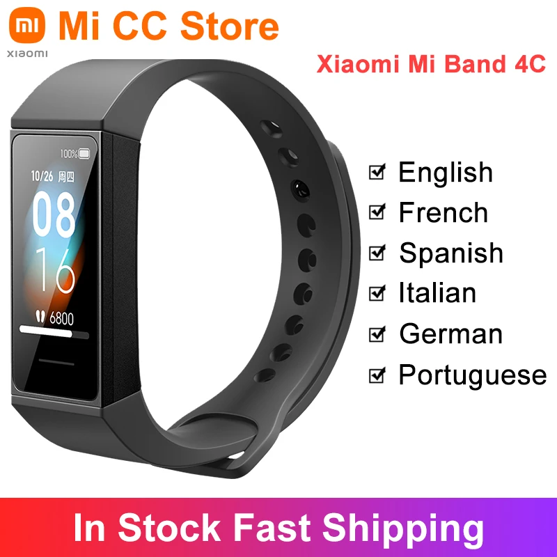 Global Version Xiaomi Mi Band 4C Smart Wristband Fitness Tracker 1.08\