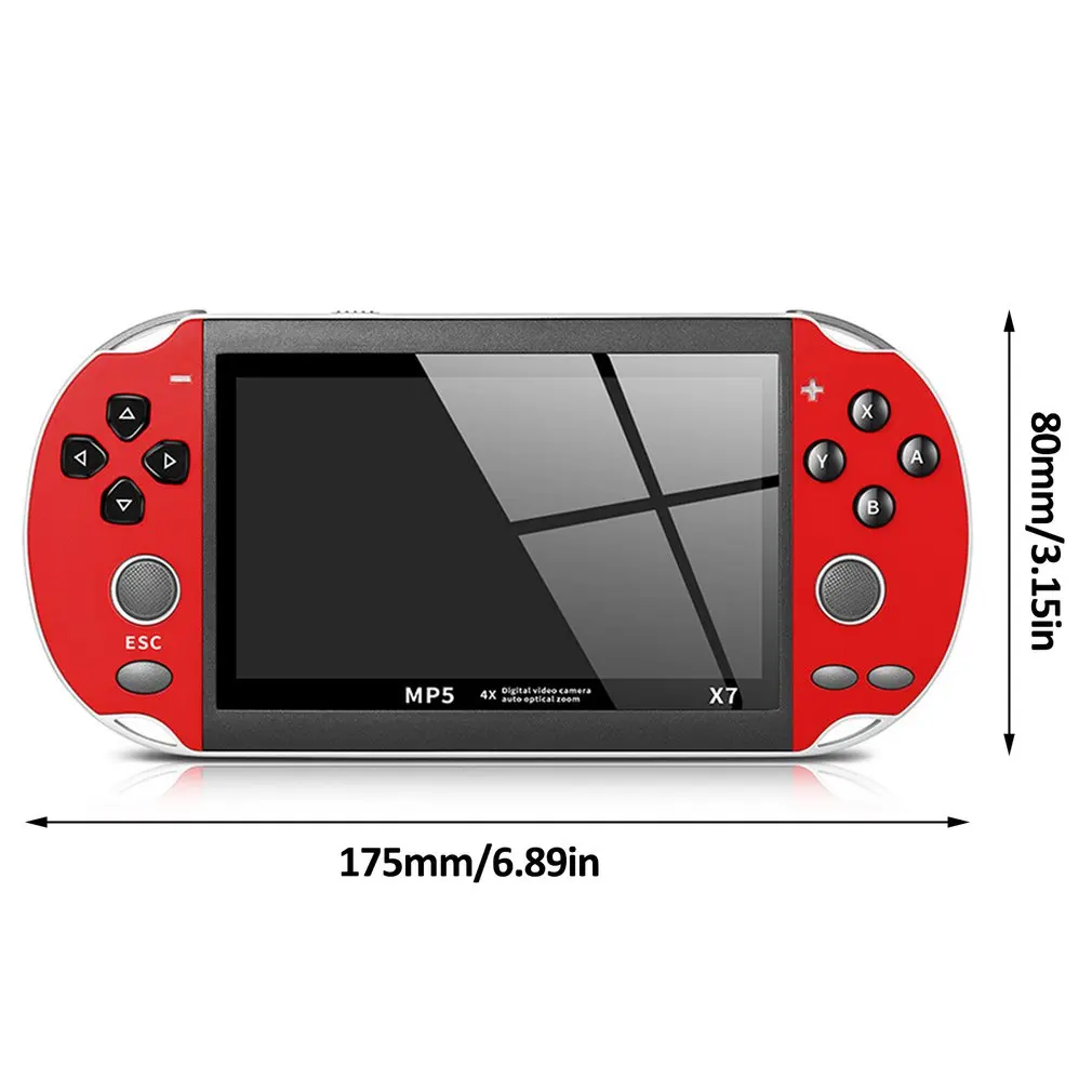 4,3 дюймов для GBA портативная игровая консоль X7 Видео игровой плеер 300 Бесплатные Ретро игры ЖК-дисплей игровой плеер для детей