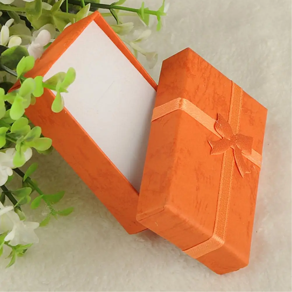 Модная 1 шт., 4x4x3 см/8x5x2,5 см/9x7x3 см, органайзер для ювелирных изделий, коробка для хранения колец, милая коробка, маленькая Подарочная коробка для украшений, колец, сережек, часов