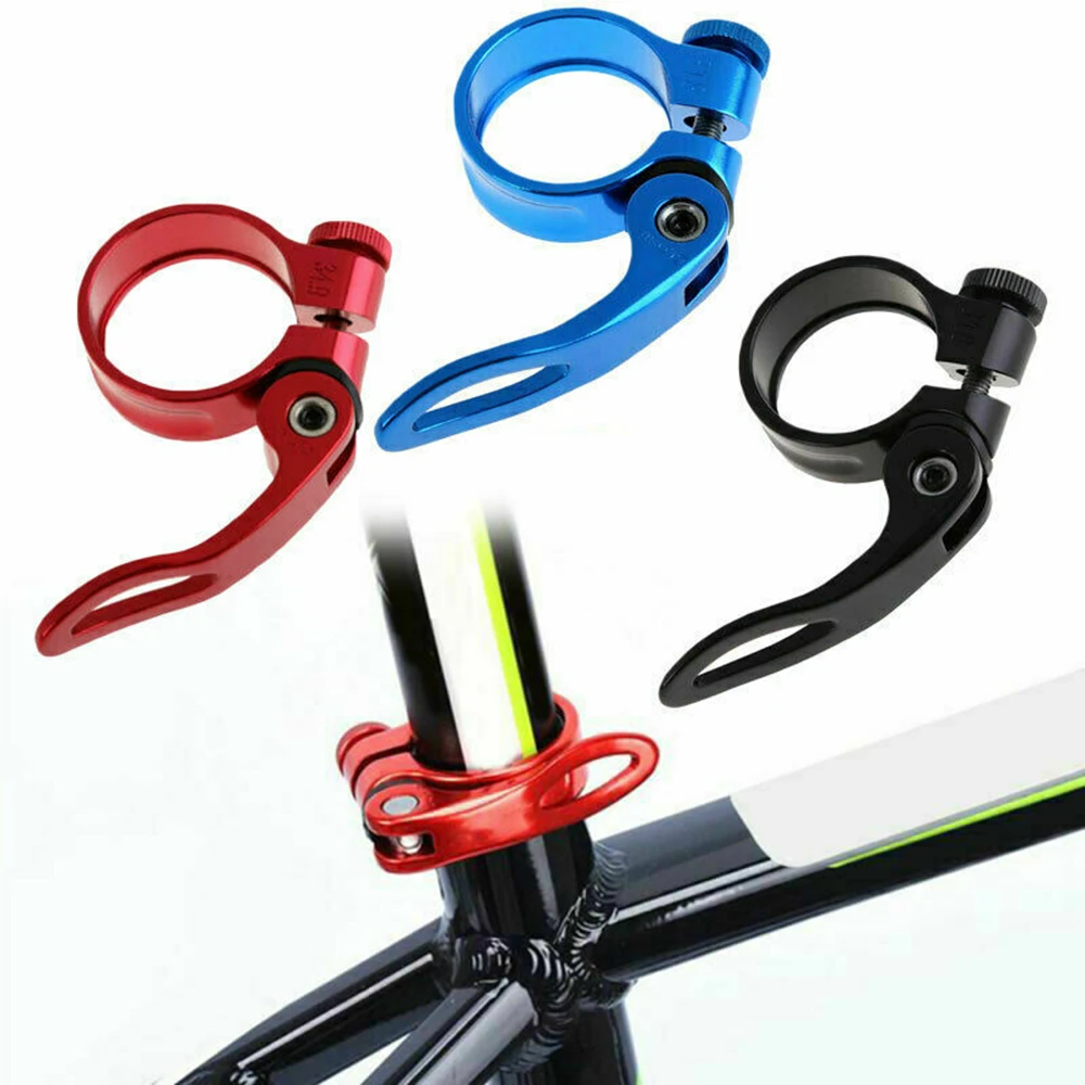 Mountain Bike Seat Post Saddle Clamp Bolt Quick Release 31.8mm 34.9mm