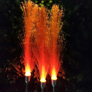 

2pcs/set LED Reed Colorful Solar Lawn Light LED Spot Light Garden Path Landscape Lights Waterproof Outdoor Path Garden Lamp