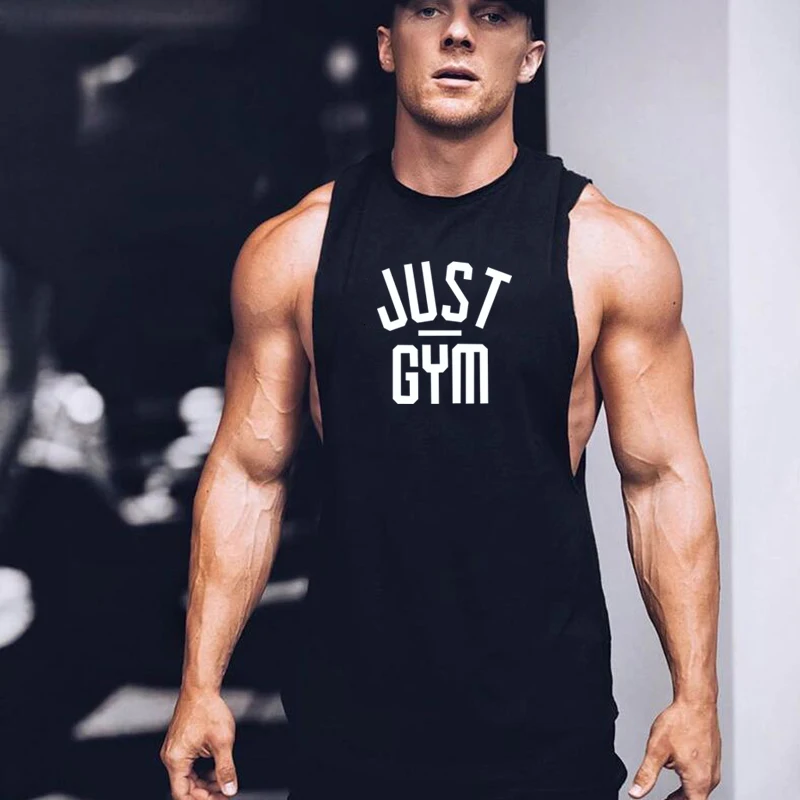Muscleguys бренд фитнес падение проймы майка Мужская спортивная одежда Canotte Бодибилдинг Tanktop майка без рукавов тренировочный жилет