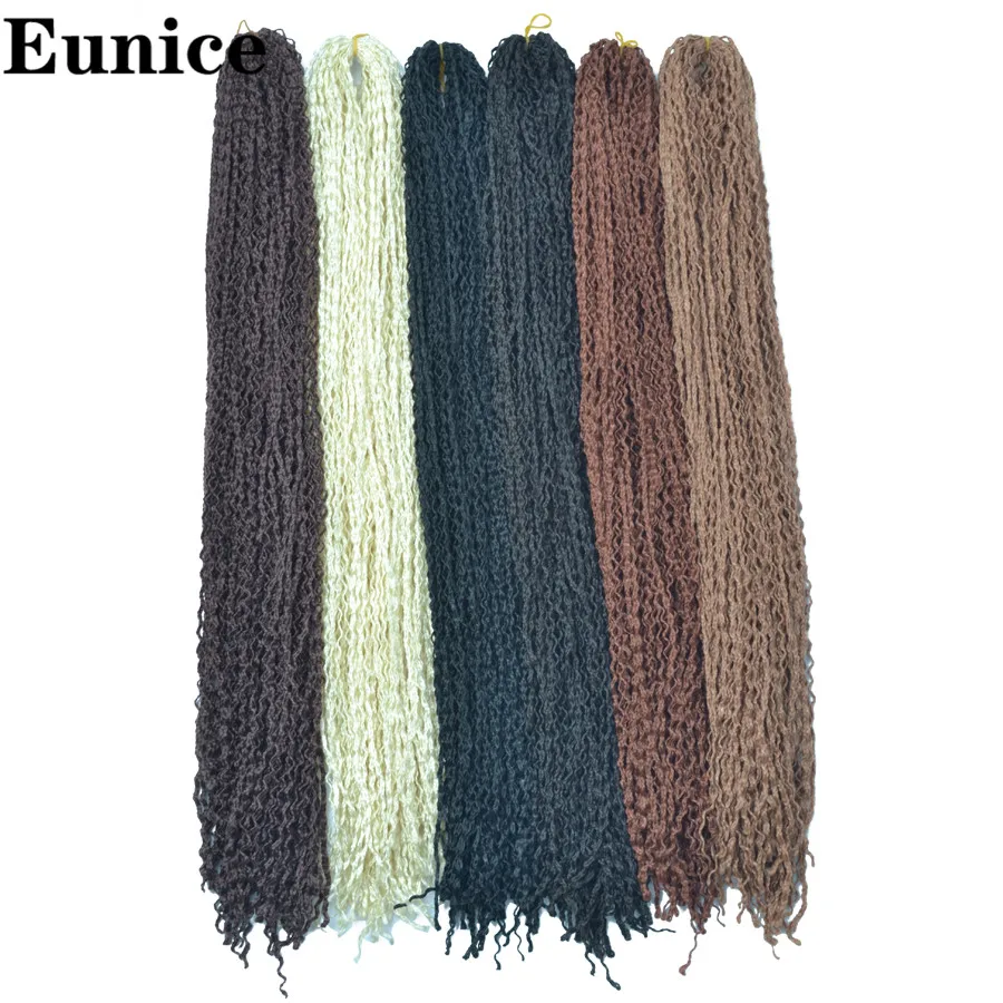 Eunice синтетические косички тонкие плетеные витые 28 дюймов Zizi для волос #