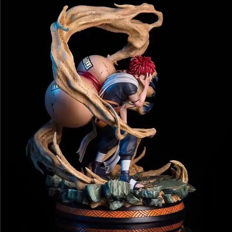 Аниме Фигурка Наруто фигурка Модель ПВХ GK повязка на голову Sabaku no Gaara SHUKAKU однохвостый коллекционные игрушки