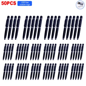 

50pcs/lot Metal Pen USB Flash Drive 128GB/64GB/32GB/16GB Pen Drive Pendrive USB2.0 USB Stick USB Flash Storage Device USB Drive