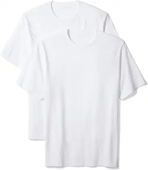 

2020 new Men's 2-Pack Loose-Fit Short-Sleeve Crewneck T-Shirts Batik Three Quarter