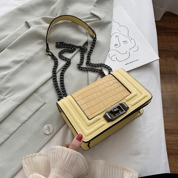 

Louis Luxury Designer Bags Famous Brand Women Bags 2020 High-grade Cross Body Bags Crocodile Grain Leather Messenger Bag Handbag