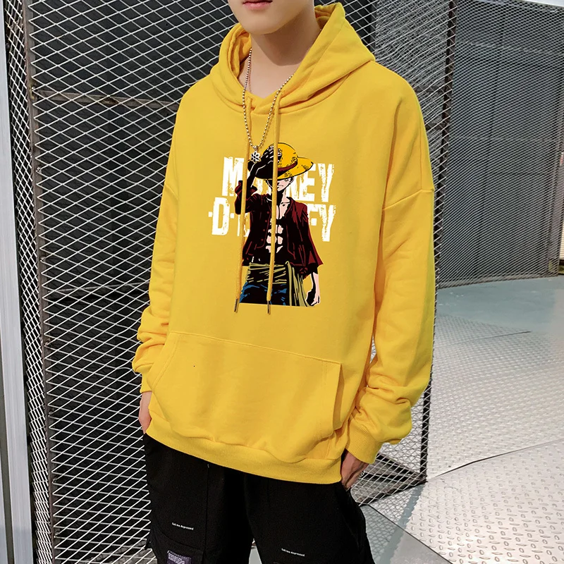

UYUK2019 Autumn New Loose Casual Fashion Trend Hooded Cartoon Pattern Letter Printing Men's Hoodies Harajuku Masculino