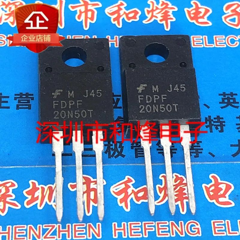 10PCS FDPF20N50T TO-220F 500V 20A  100% ű  