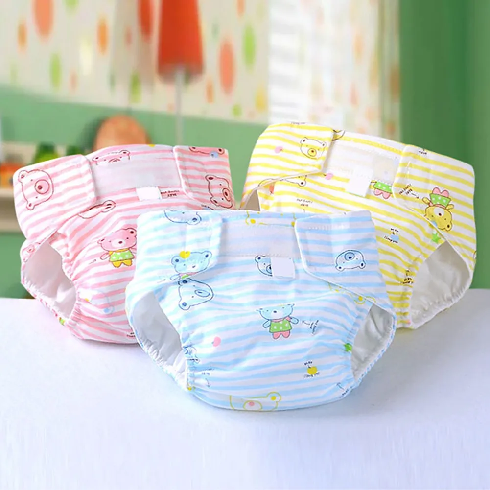 

Newborn Baby Adjustable Washable Reusable Soft Cotton Nappy Cover Diaper