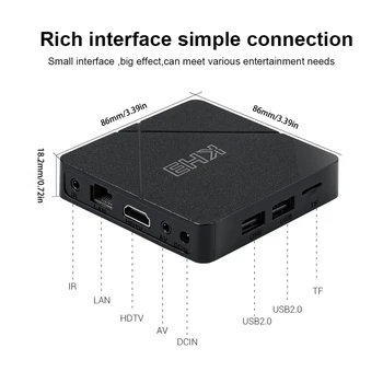 

KH3 2GB 16GB 2.4G Wifi HDMI 3D Home Media Player Allwinner H313 Quad-core ARM Cortex-A53 Smart TV Box