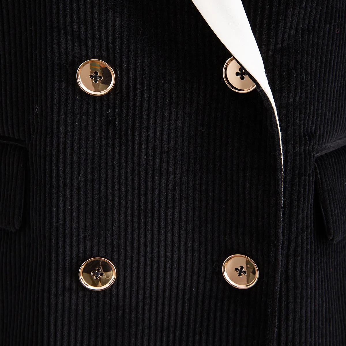 Blazer Black White Color Matching Corduroy Women Blazers Jackets Vintage Casual Black Womans Blazer Suit 2020 V705