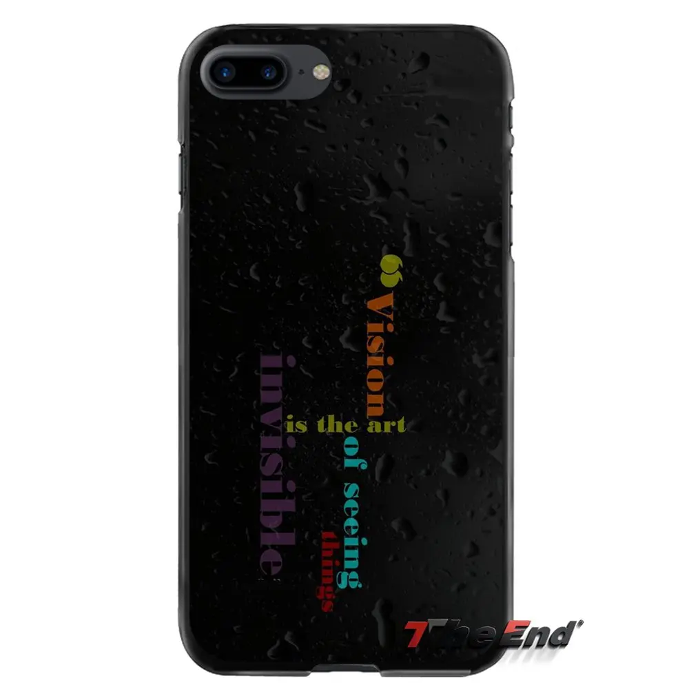 Мотивационный плакат с цитатами для Apple iPhone 4 4s 5 5S 5C SE 6 6S 7 8 Plus X iPod Touch 4 5 6 Аксессуары чехлы для телефонов