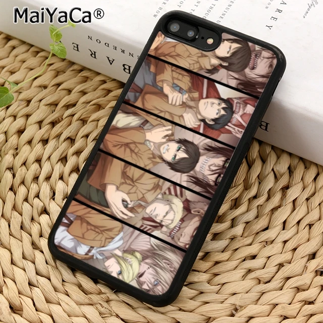 MaiYaCa атака на Титанов манга чехол для телефона iPhone 5 6 7 8 plus 11 pro X XR XS max samsung S6 S7 edge S8 S9