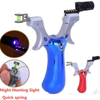 

Laser slingshot high precision fast squashing leather slingshot laser aiming outdoor hunting slingshot athletic bow 2020