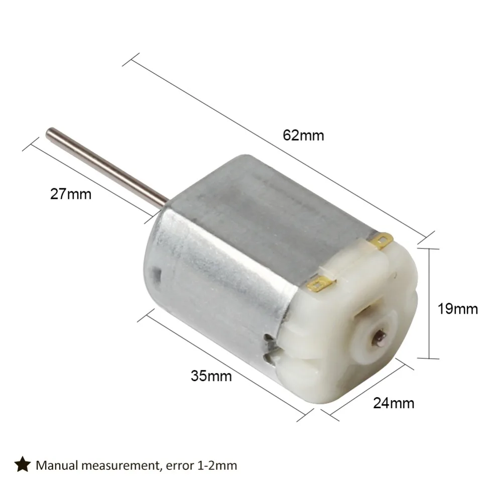2X FC-280 w// Long D Flat Shaft Car Door Lock and Mirror Auto Motor FC280PC