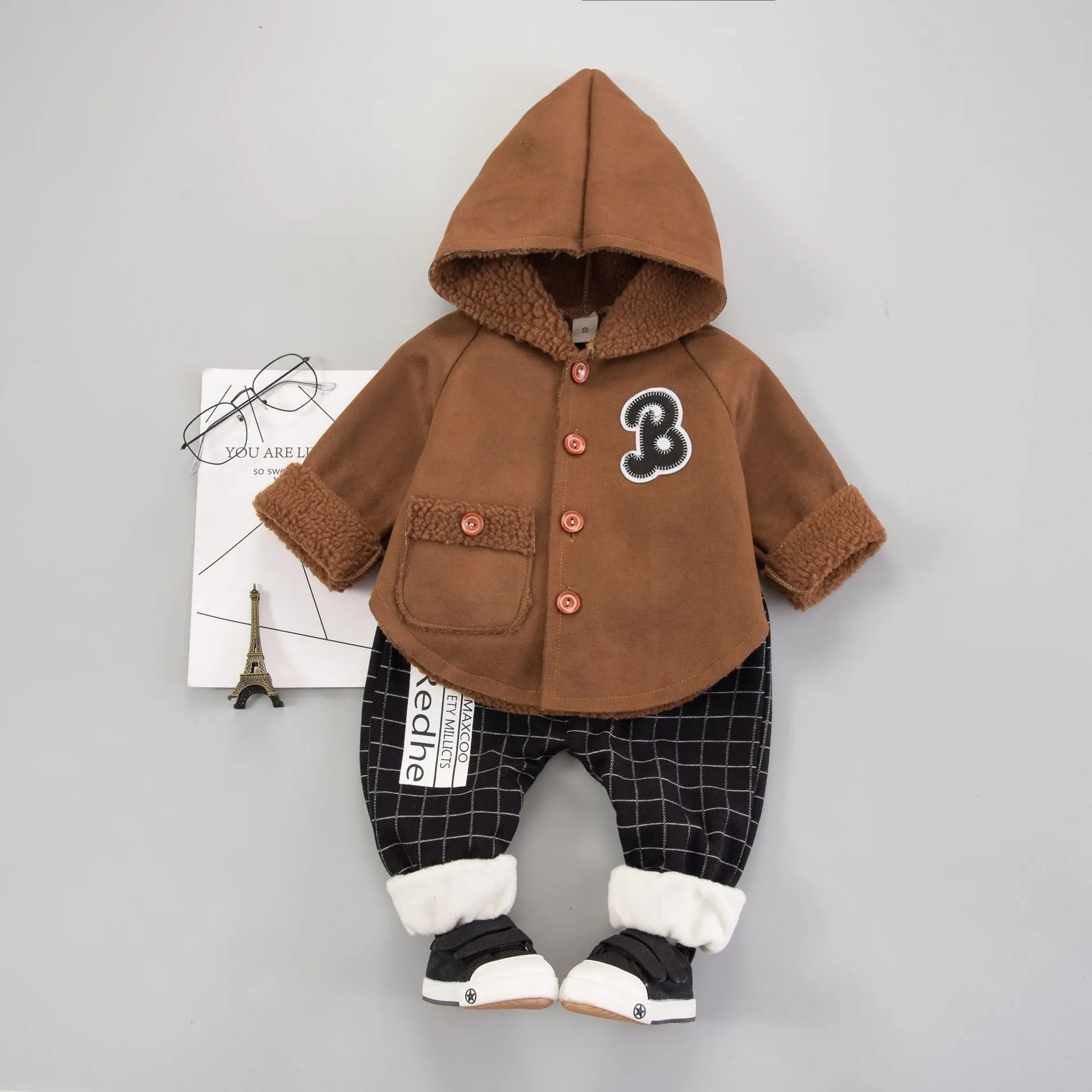 

Childrenswear Winter New Style 2018 Coat Korean-style Set 0-4-Year-Old Children Infants Clothes Long Sleeve-Style Set