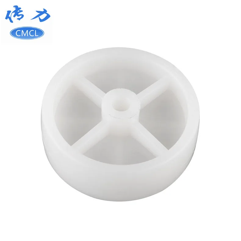 

10 Pcs Casters Wholesale 3-inch White Pp Single Wheel Diameter 7.5cm Bearingless Nylon Agricultural Machinery