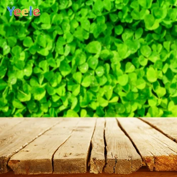 

Yeele St. Patrick's Day Rave Wood Shamrock Customize Photography Backdrop Personalized Photographic Backgrounds For Photo Studio
