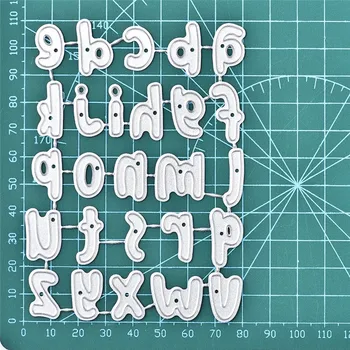 

Eastshape 26 Alphabet Dies a-z Letters Metal Cutting Dies For Scrapbooking Dies for Card Making Embossing Cuts Stencils Crafts