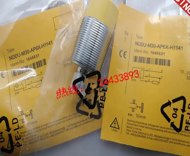 

3pcs New High Quality Turck Proximity switch NI20U-M30-AN6X-H1141 NI20U-M30-AP6X-H1141 NI30U-M30-AP6X-H1141 NI30U-M30-AN6X-H1141