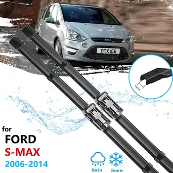 

for Ford S-Max MK1 Smax S max 2006~2014 Car Wiper Blades Front Window Windshield Windscreen Car Accessories 2007 2008 2009 2010