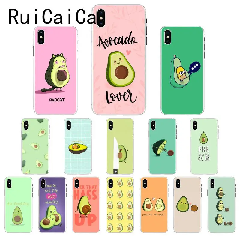 Ruicaica авокадо Эстетическая милая Мода на заказ фото мягкий чехол для телефона iPhone