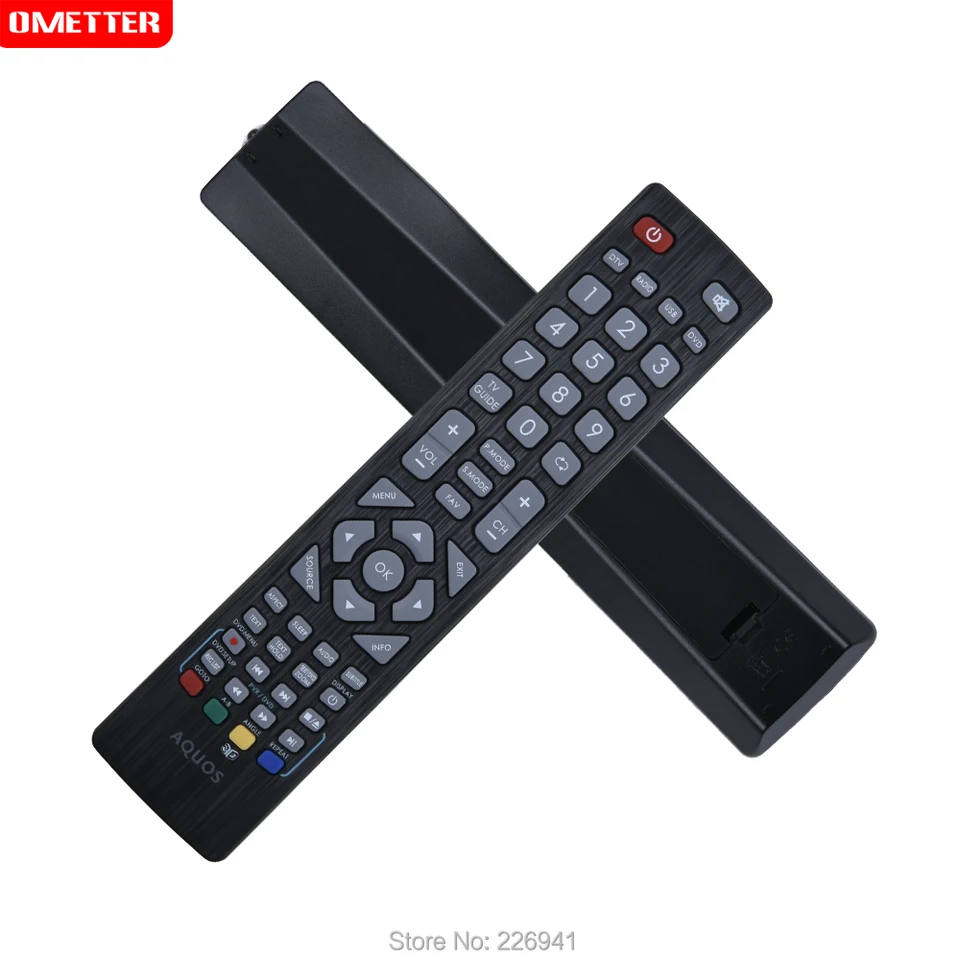 VINABTY Telecomando Sostitutivo GA574WJSA Per TV Sharp Aquos LCD - Compatibile Con LC-32AD5E, LC-26D44E, LC-32DH65E E Altri - 3
