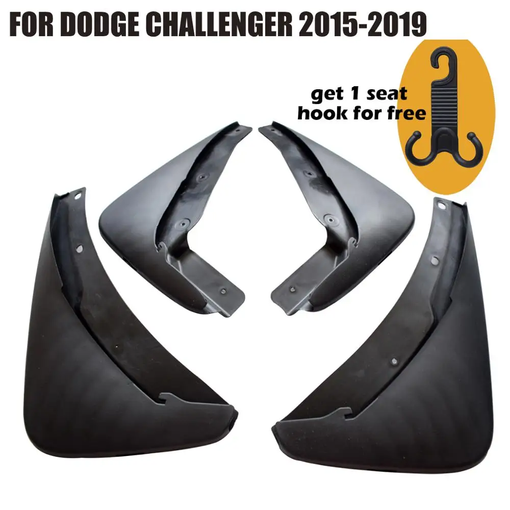 4 шт. щитки от грязи для Dodge Challenger 2015 2016 2017 2018 2019 YC101043|Грязезащита| |