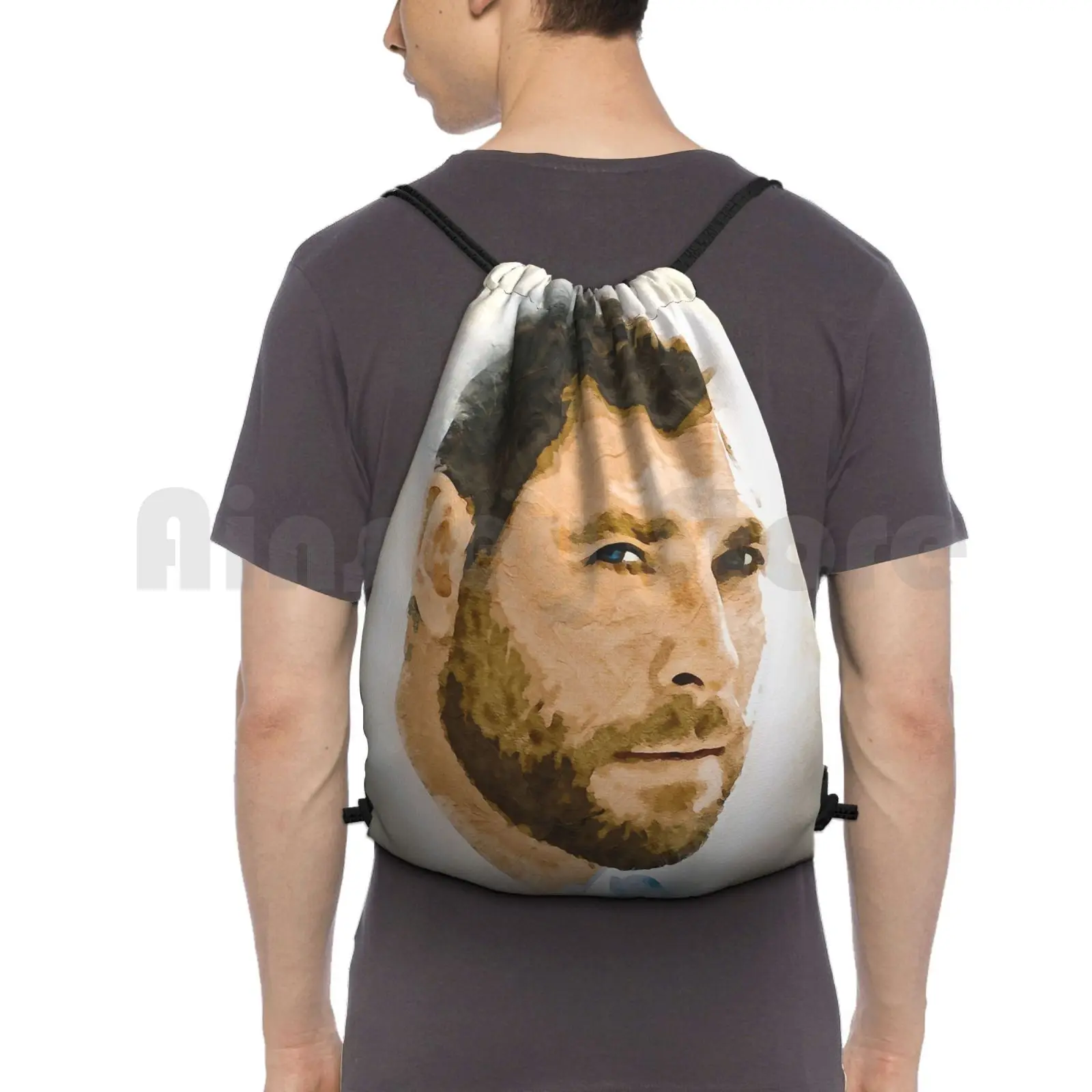 

A Tribute To Chris Hemsworth Backpack Drawstring Bag Riding Climbing Gym Bag Movies Video Movie Film Films Videos Actor