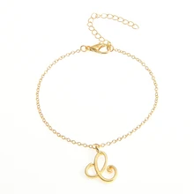 Уникальные персонализированные буквы браслет, маленькая начальная браслет, Английский алфавит браслет для пары, подарок для нее-идея подарка