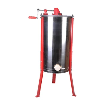 

Stainless Steel Manual 2 Frames Bee Honey Extractor Honey Centrifuge for Beekeeper Removable inner frame