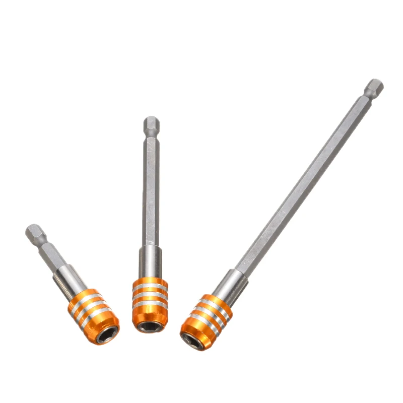 3pcs 60/100/150mm Quick Release Magnetic Screwdriver Bit Holder Hex Shank Drill Bit Extension Holders Hand Tools