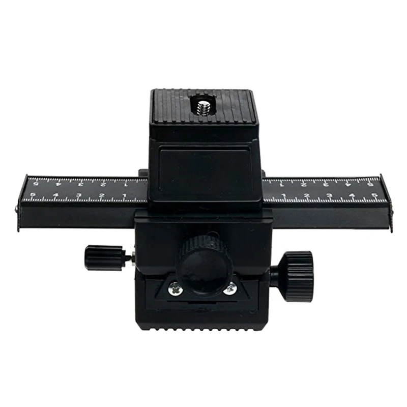 4 Way Macro Focusing Rail Slider with 1/4 Screw for Canon Nikon Olympus Camera GDeals Directional Regulator Macro Gimbal Bracket