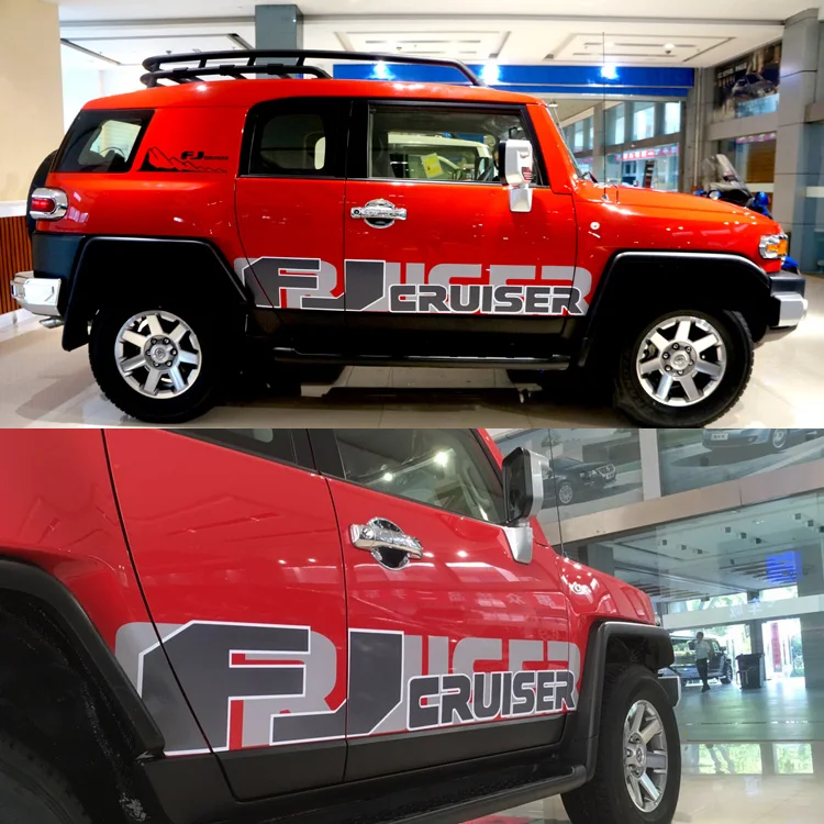 

Наклейка на внедорожник для Toyota Land Cruiser FJ, декоративная полоска для двери и кузова, наклейка на боковую юбку