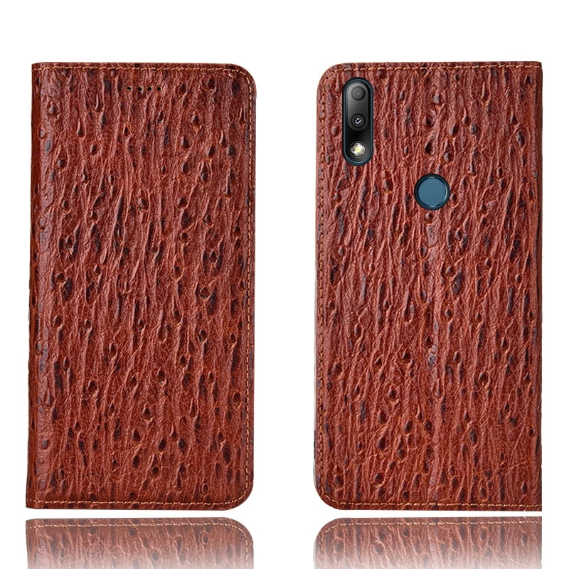 

Ostrich Pattern Genuine Leather Ultra Thin Card Slot Case For Asus Zenfone Max Plus M2 ZB634KL/ZenFone Max Plus M1 ZB570TL Case