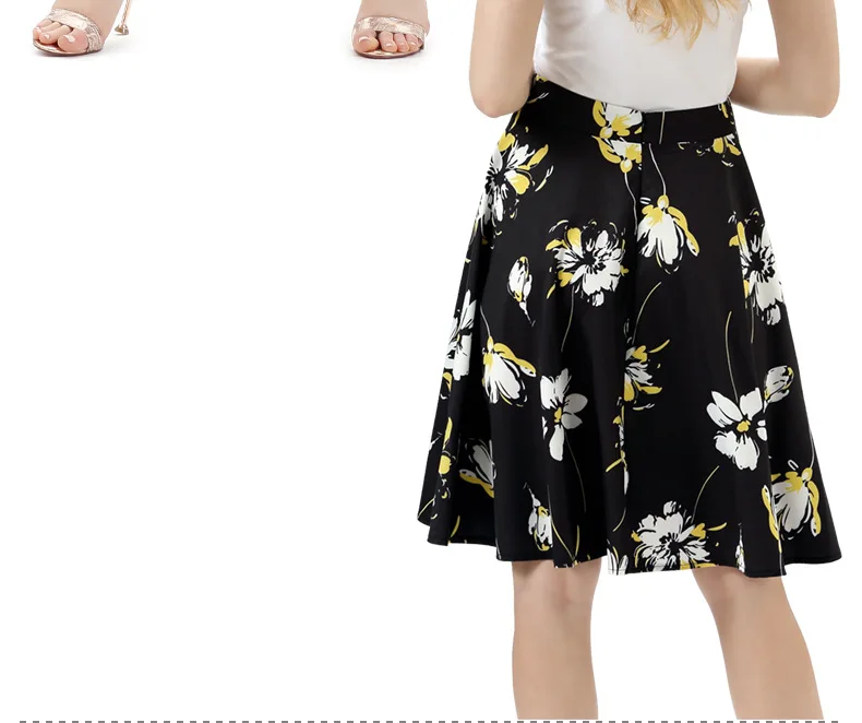 Big Hemline Printed Skirt New Style WOMEN'S Dress-Style Midi-skirt Europe And America Separate Station Cross Border Electricity