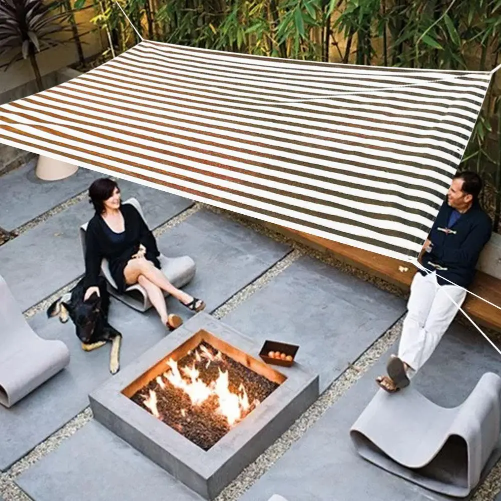 

3x 100GSM HDPE Square Sun Shade Sail Anti-UV Outdoor Patio Garden Tent Sunshade Net With 5m Rope