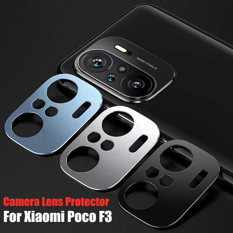 Протектор объектива камеры для Xiaomi Poco F3 металлическое кольцо крышка F 3 PocoF3 X3 Pro