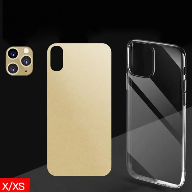 iPhone X XS Для iPhone X XS MAX вторая Замена для iPhone 11 алюминиевый сплав камера объектив Кольцо телефон задняя пленка чехол Комплект для iPhone X/XS - Цвет: iPhone X XS