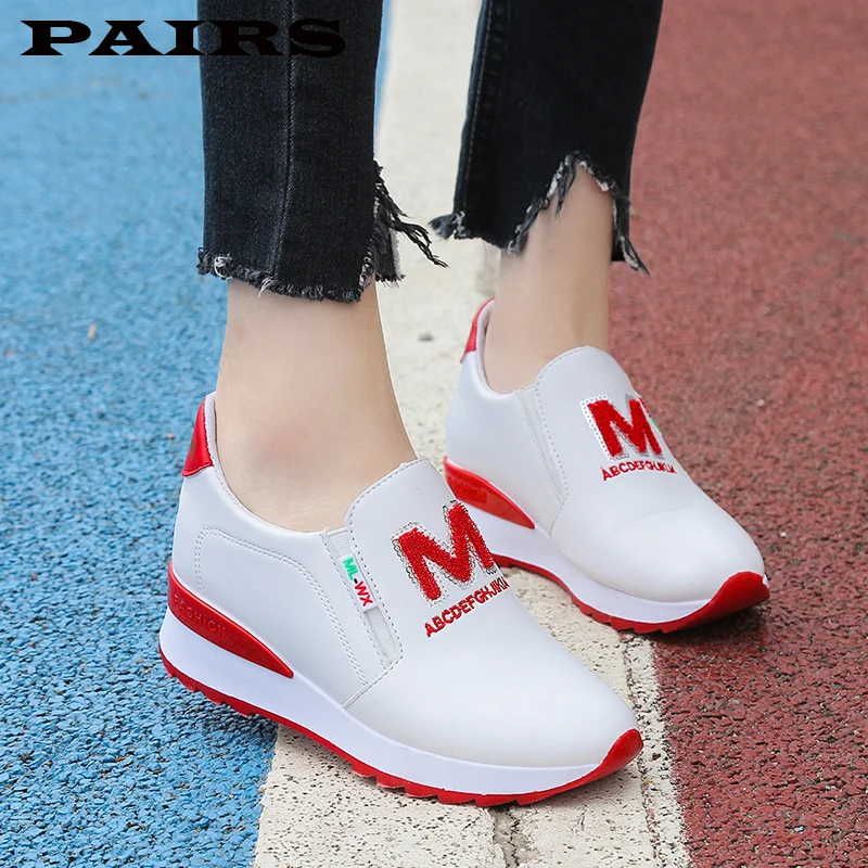 Обувь увеличивающая рост Дышащие женские кроссовки на платформе Tenis Feminino Женская