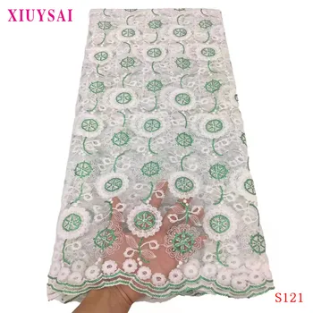 

XIUYSAI African Lace Fabric 2020 Embroidered Nigerian Lace Fabric Bridal High Quality French Tulle Lace Fabric For
